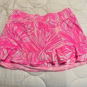 Bright pink Lily Pulitzer athletic skort